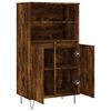vidaXL Buffet haut Chêne fumé 60x36x110 cm Bois d'ingénierie