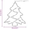 vidaXL Lumières de Noël silhouette d'arbre de Noël 2 pcs 50 LED