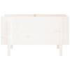 vidaXL Lit sur&eacute;lev&eacute; de jardin blanc 101x50x57 cm bois de pin massif