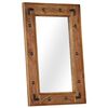 vidaXL Miroir Bois d'acacia massif 50 x 80 cm