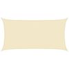 vidaXL Voile d'ombrage 160 g/m&sup2; Cr&egrave;me 2,5x5 m PEHD