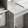 vidaXL Bureau avec tiroir 2 pcs Gris b&eacute;ton