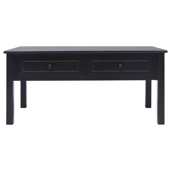 vidaXL Table basse Noir 100x50x45 cm Bois