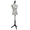 vidaXL Buste de pr&eacute;sentation Femme Noir et blanc