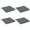 vidaXL Coussins de si&egrave;ge SOEST 4 pc 100 % polyester Bleu