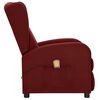 vidaXL Fauteuil de massage Rouge bordeaux Tissu
