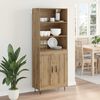 vidaXL Haut Armoire 2 pcs Ch&ecirc;ne artisanal Bois d'ing&eacute;nierie