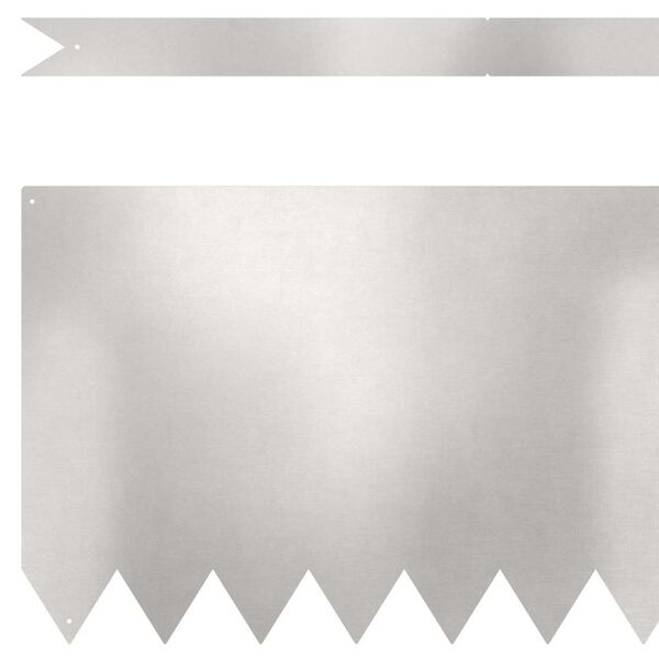vidaXL Bordure de Pelouse 10 pcs Argent 100 x 0.05 x 20 cm