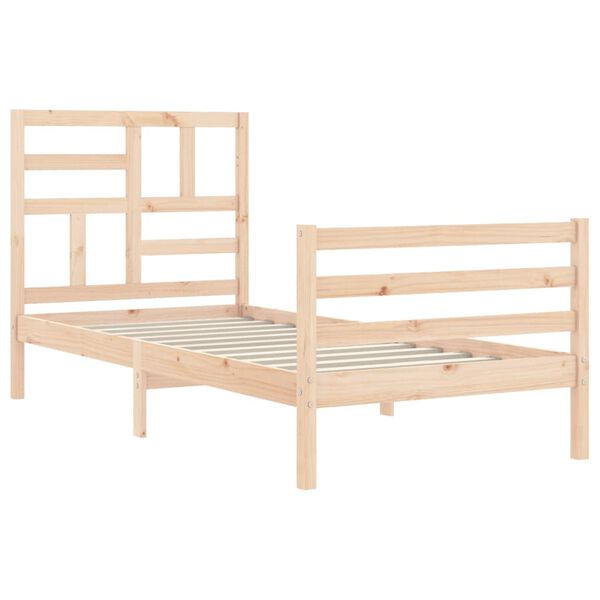 vidaXL Cadre de lit sans matelas bois massif