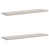 vidaXL Coussins de banc 2 pi&egrave;ces SOEST 2 pc 100 % polyester Blanc
