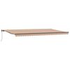vidaXL Auvent r&eacute;tractable Multicolore 600 &times; 350 cm Tissu et Aluminium