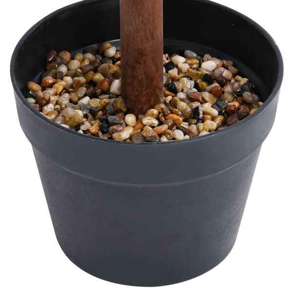 vidaXL Plante de buis artificiel avec pot Forme de boule Vert 90 cm