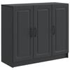 vidaXL Buffet Noir 89 x 34,5 x 77 cm Bois d'ing&eacute;nierie