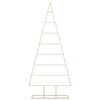 vidaXL Arbre de Noël en métal Doré 180 cm Acier peint par poudre