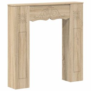vidaXL Cadre de chemin&eacute;e Ch&ecirc;ne Sonoma 102 x 20 x 102 cm