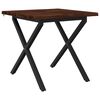 vidaXL 60 x 55 x 75 cm Bois d'Acacia Massif Blanc et noir