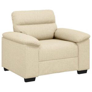 vidaXL Canap&eacute;/Fauteuil cr&egrave;me 100x81x84 cm tissu