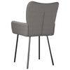 vidaXL Chaises &agrave; manger lot de 2 gris clair tissu