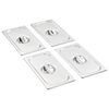 Couvercles de plateau 4 pcs GN 1/3 Acier inoxydable