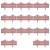 vidaXL Bordures de pelouse 17 pcs 10 m Marron