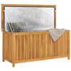 vidaXL Boîte de rangement de jardin 120x50x58 cm bois de teck solide