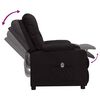 vidaXL Fauteuil inclinable &eacute;lectrique Noir Similicuir