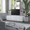 vidaXL Meuble TV Blanc 120x34x30 cm Bois d'ingénierie