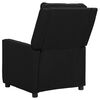 vidaXL Fauteuil Noir Tissu
