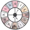 vidaXL Horloge murale vintage avec mouvement &agrave; quartz 60 cm XXL