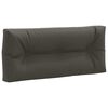 vidaXL Coussin de dossier de palette VIANEN 100 % polyester Anthracite