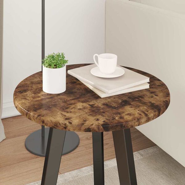 vidaXL Plateau de table Ch&ecirc;ne fum&eacute; 40 x 40 x 1,5 cm Bois d'ing&eacute;nierie