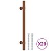 vidaXL Poign&eacute;es d'armoire 20 pcs bronze 160 mm acier inoxydable