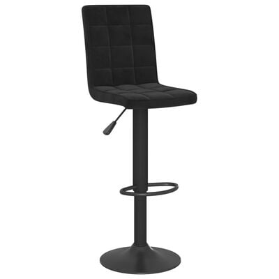 vidaXL Tabouret de bar Noir Velours