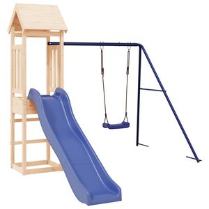 vidaXL Aire de jeux d'ext&eacute;rieur bois de pin massif