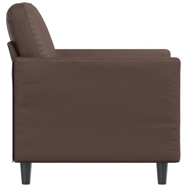vidaXL Fauteuil Marron 60 cm Similicuir
