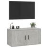 vidaXL Meuble TV mural Gris b&eacute;ton 80x34,5x40 cm