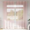 vidaXL Rideaux en voile avec &oelig;illets 2 pcs rose 140x245 cm