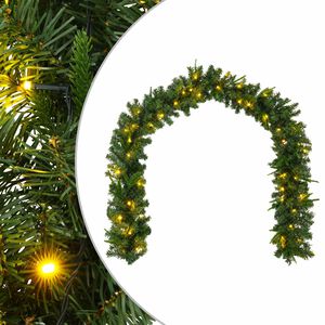 vidaXL Guirlande de No&euml;l Vert 270 cm PVC et PE 50 LED