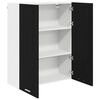 vidaXL Armoire suspendue Ch&ecirc;ne noir 80 x 31 x 100 cm Bois d'ing&eacute;nierie