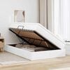 vidaXL Lit avec rangement et matelas Blanc 120 x 200 cm Simili cuir