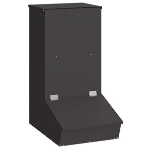 vidaXL Distributeur de porcs Noir 55 x 38 x 76 cm Acier Lamin&eacute; &agrave; Froid