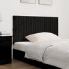 vidaXL T&ecirc;te de lit murale Noir 127,5x3x60 cm Bois massif de pin