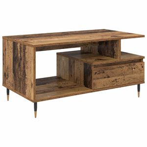 vidaXL Table basse Bois ancien 90 x 49 x 45 cm Bois d'ing&eacute;nierie