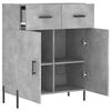 vidaXL Buffet gris b&eacute;ton 69,5x34x90 cm bois d'ing&eacute;nierie