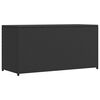 vidaXL Bo&icirc;te de rangement de jardin noir 120x50x60 cm r&eacute;sine tress&eacute;e