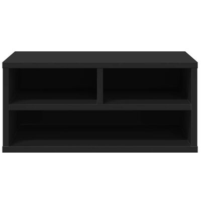 vidaXL Support d'imprimante noir 49x40x22,5 cm bois d'ingénierie