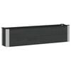 vidaXL Jardini&egrave;re sur&eacute;lev&eacute;e Noir 150 x 30 x 36 cm WPC et Aluminium