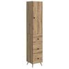 vidaXL Ensemble de Meubles 2 pcs Ch&ecirc;ne artisanal 34,5 x 34,5 x 90 cm