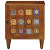 vidaXL Cabinet de chevet Marron 40 x 33,5 x 46 cm