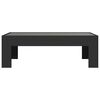 vidaXL Table basse avec LED infini noir 90x50x30 cm